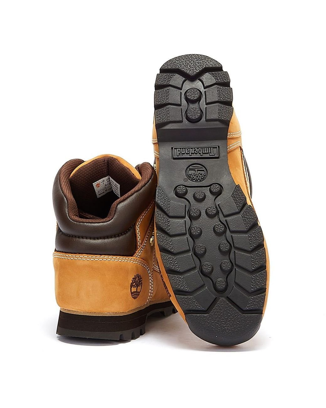 Timberland Wheat Euro Sprint Hiker Boots in Yellow for Men | Lyst UK