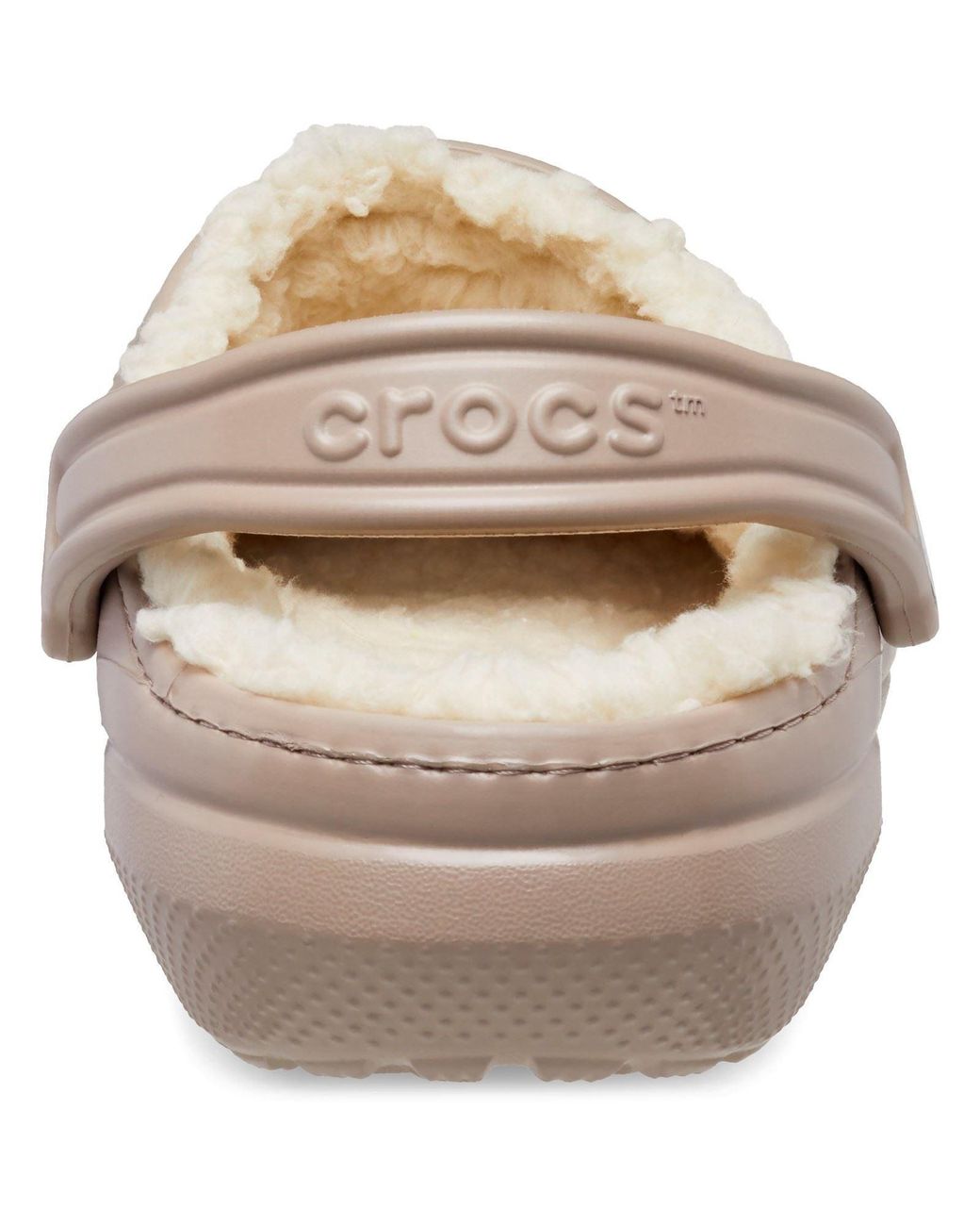 CROCSTM Pink Classic Lined Synthetic Mushroom/Bone Clogs