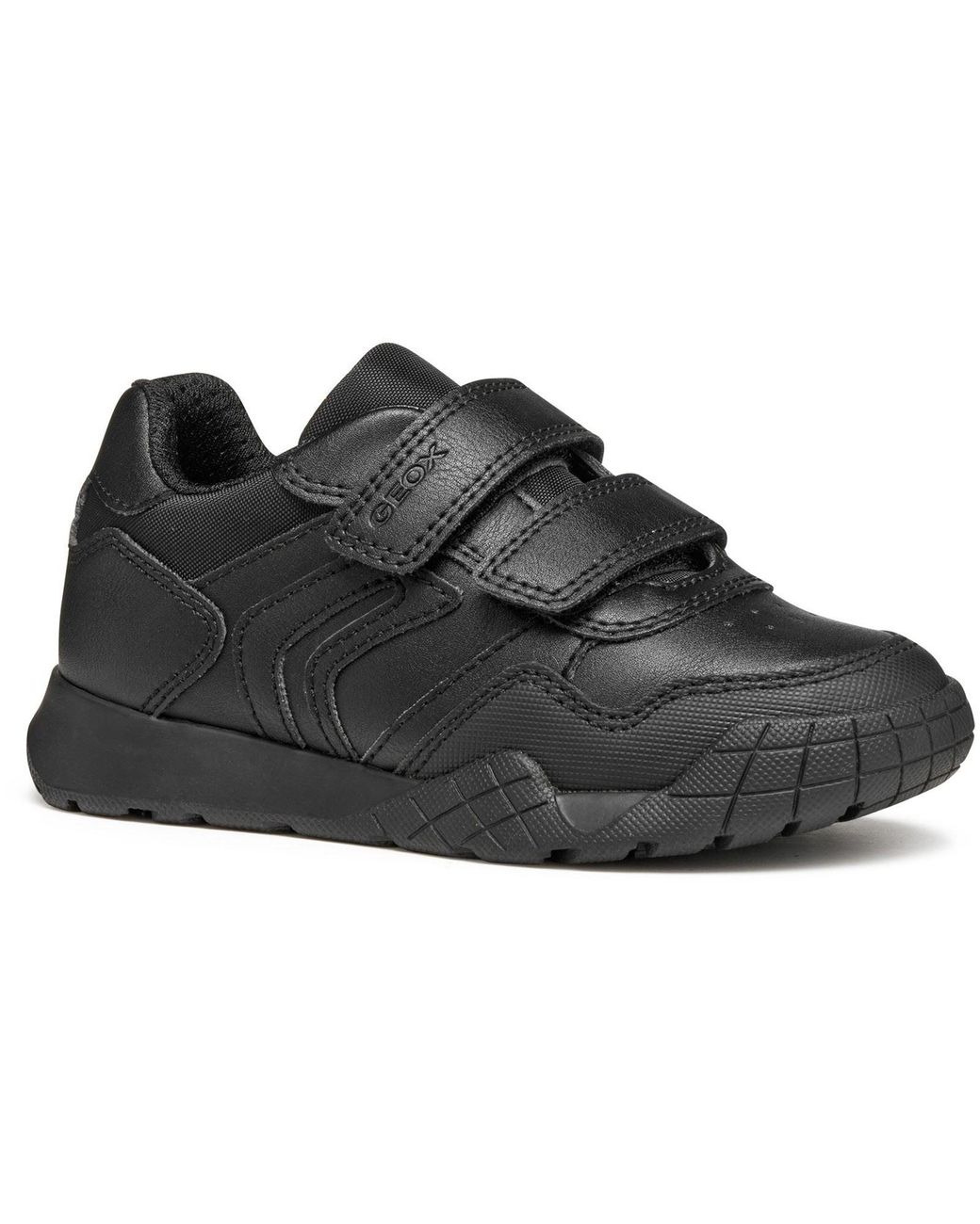 Geox Black J Rann-E Trainers