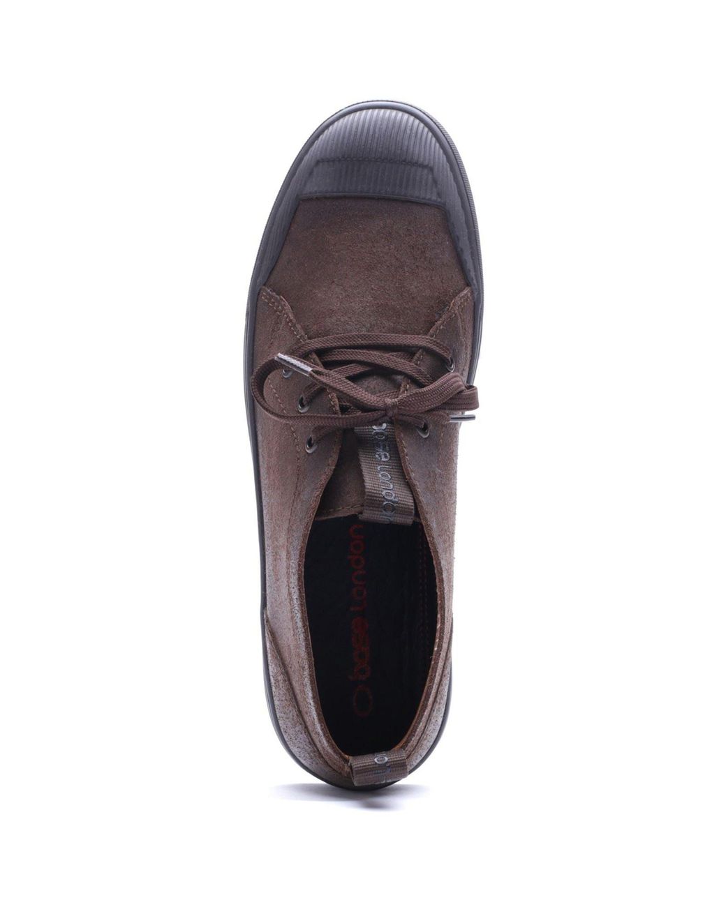 Base London Purple Rise Leather Ankle Boots for men