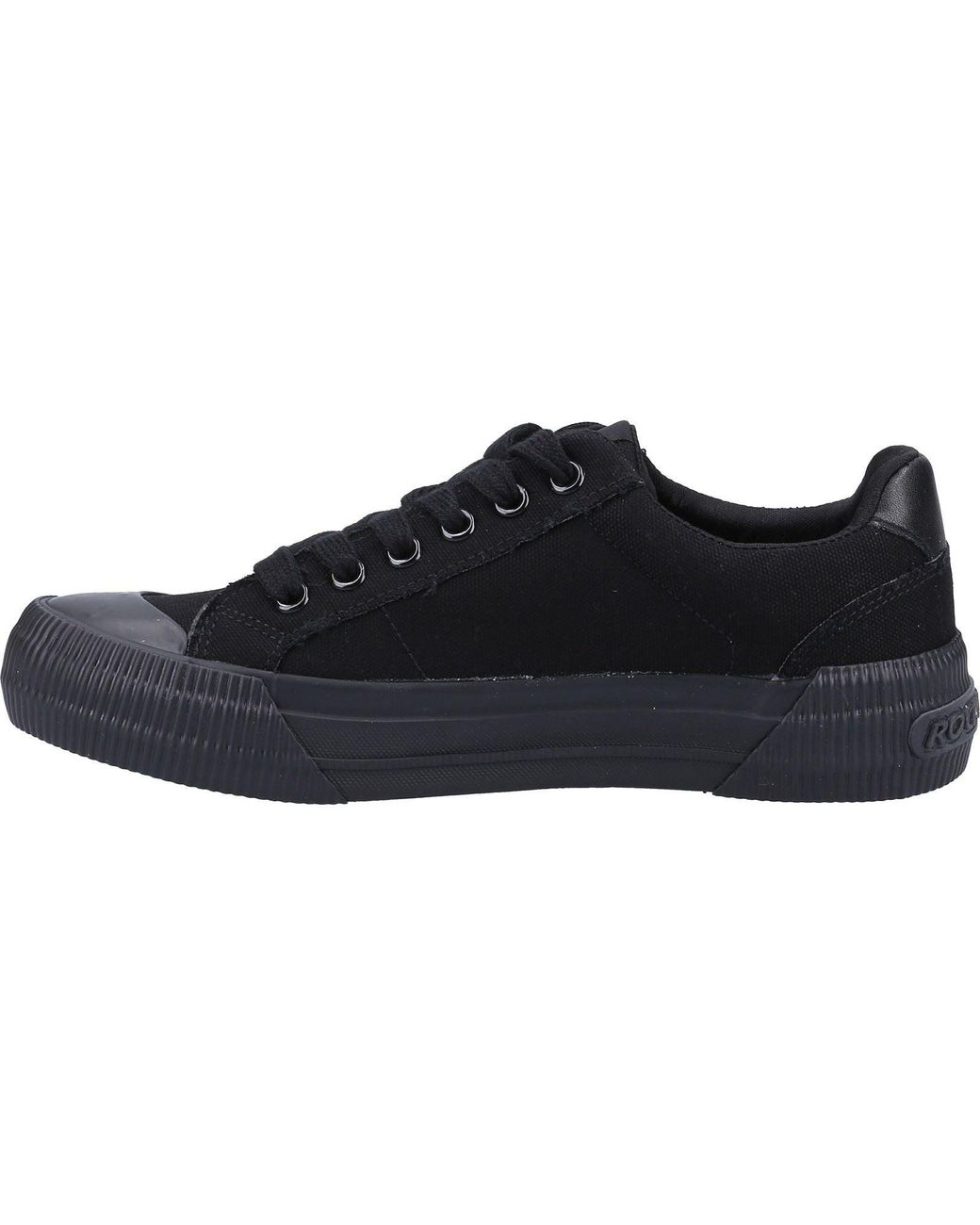 Rocket Dog Black Cheery Canvas Trainers