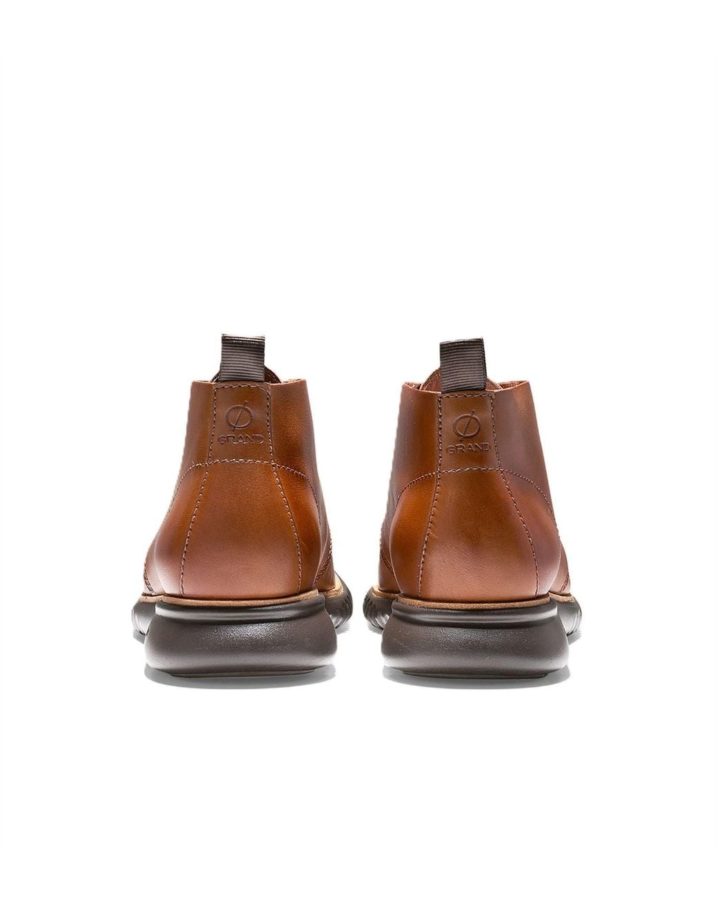Cole Haan Brown 2.Zerogrand British Tan Leather Chukka Boots for men