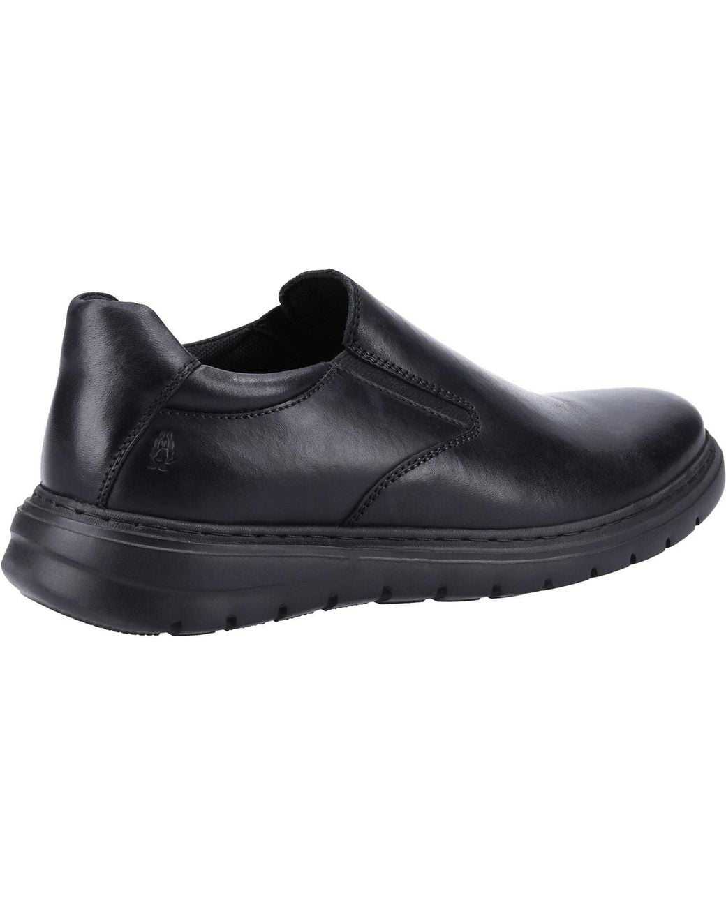 Hush Puppies Gray Trent Leather Slip-On Shoes for men