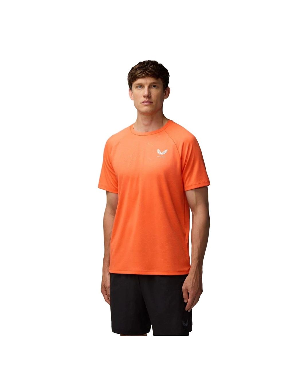Castore Orange Adapt Training T-Shirt Polyester Activewear T-Shirts for men