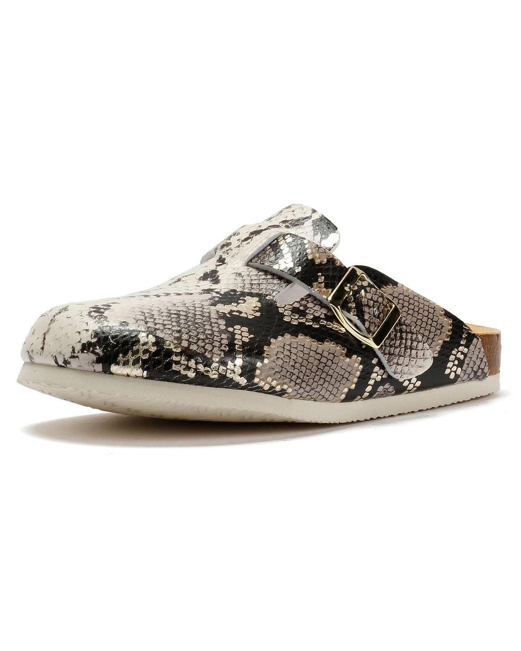 Original Penguin Metallic Poppy Snake Mules