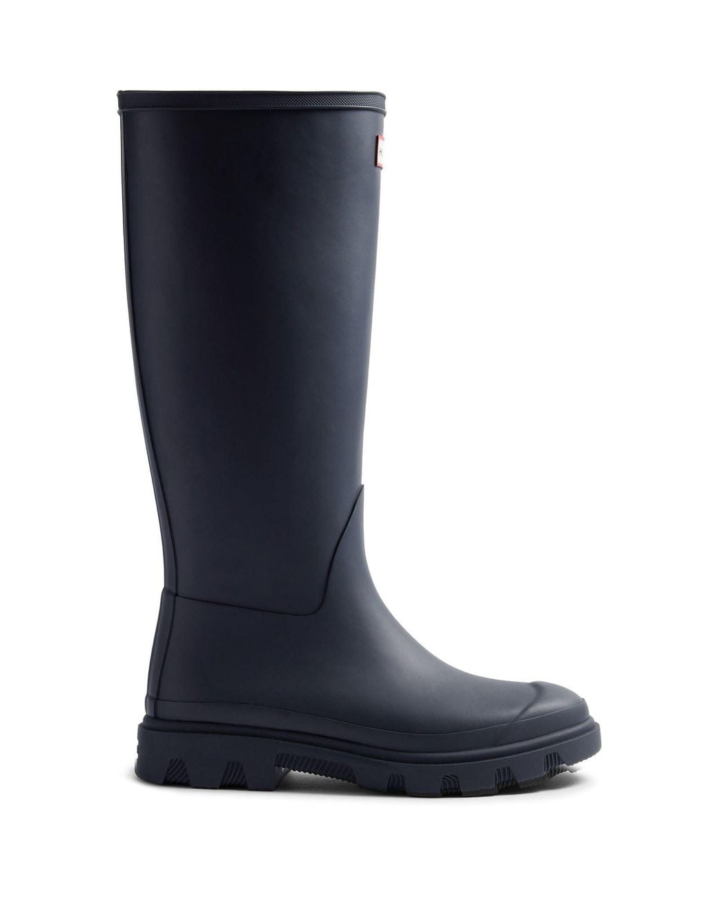 Hunter Blue Downpour Tall Rubber Wellington Boots for men