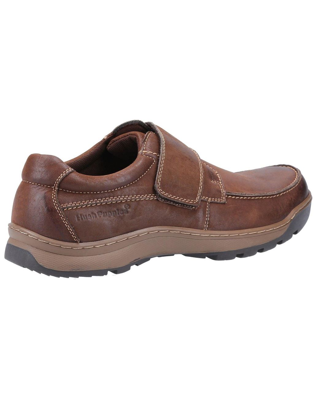 Hush Puppies Brown Casper Leather Loafers for men