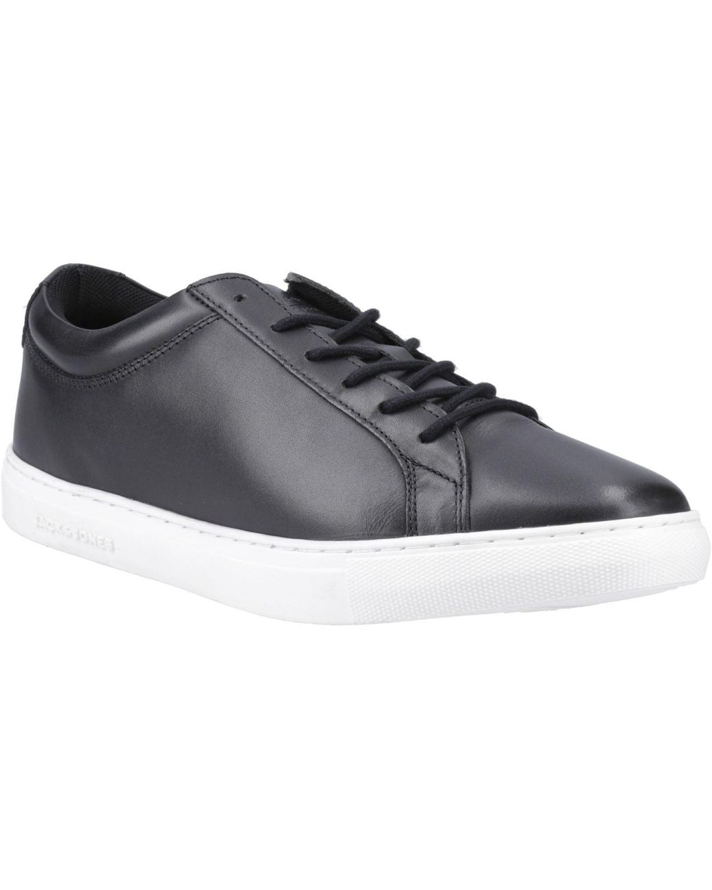 Jack & Jones Blue Galaxy Leather Anthracite Trainers for men