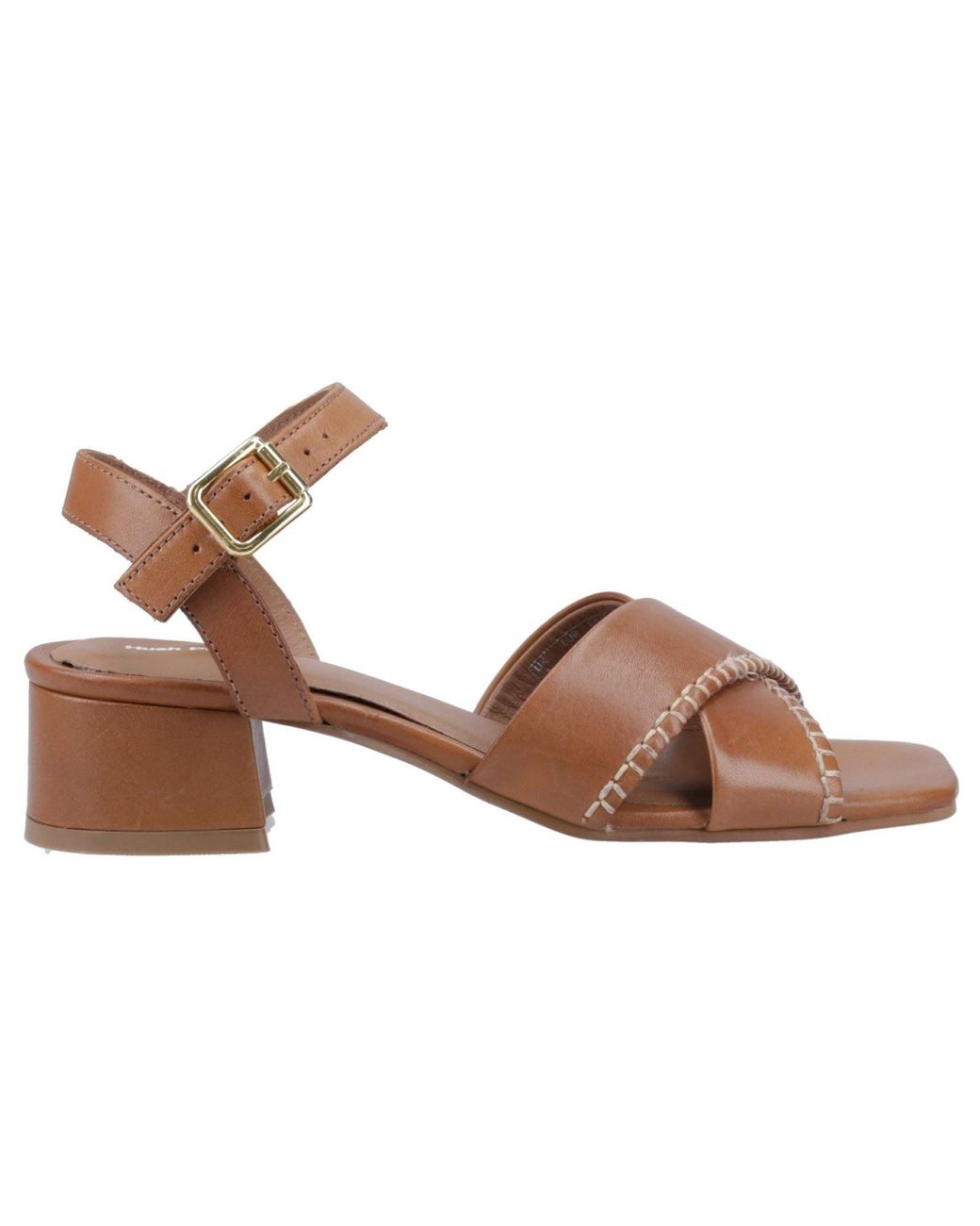 Hush Puppies Brown Lyla Heeled Leather Heels