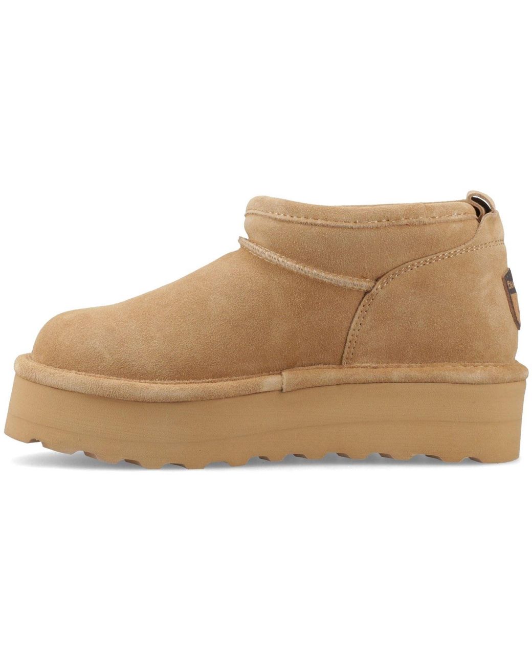 BEARPAW Natural Retro Super Shorty Suede Coffee Winter Ankle Boots