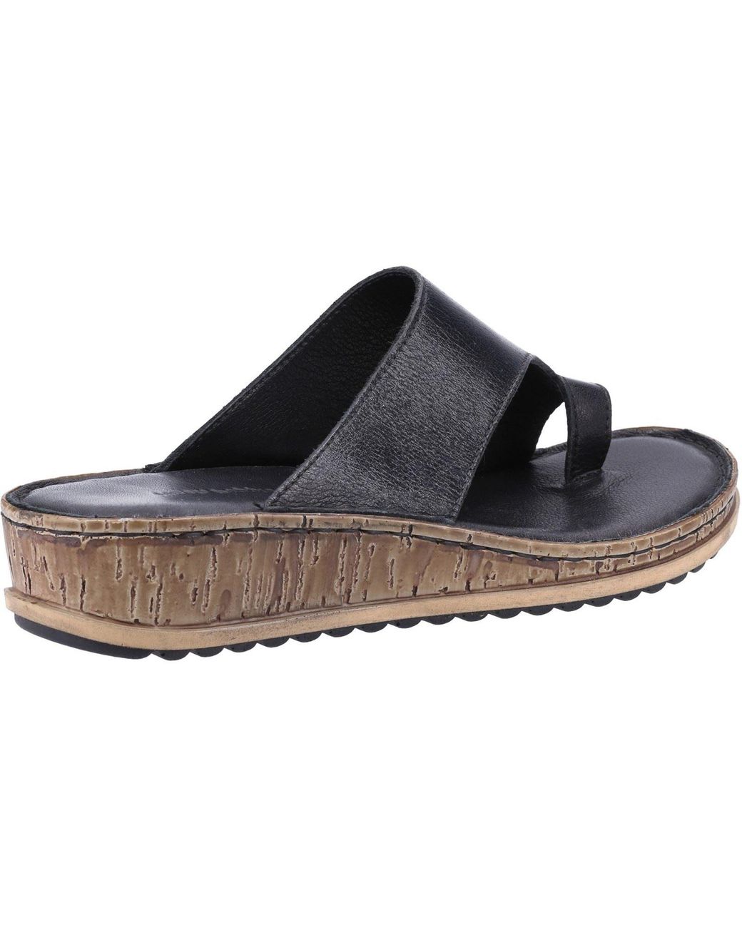 Hush Puppies Blue Elissa Toepost Suede Sandals