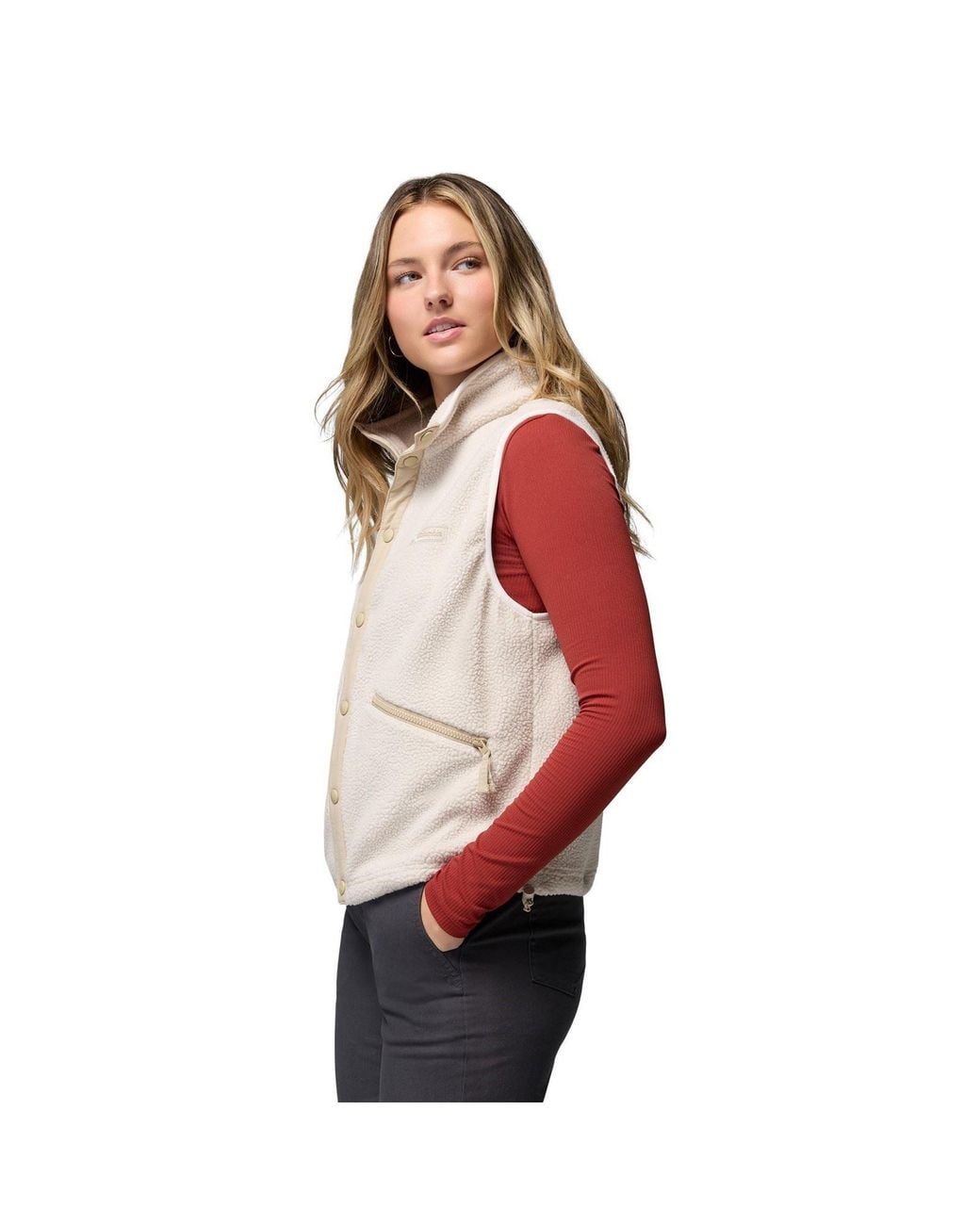 Columbia Red Helvetia Vest Gilets