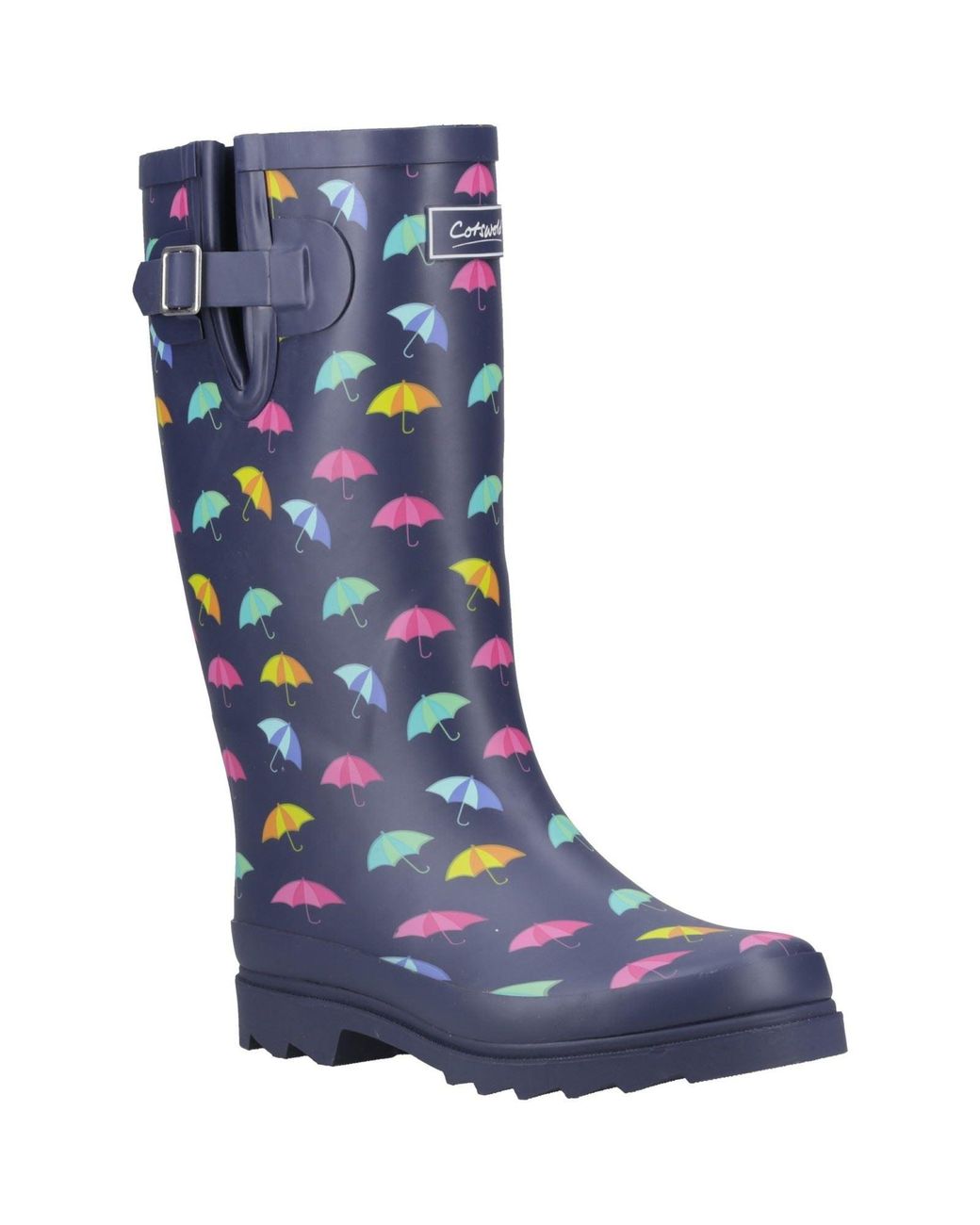 Cotswold Blue Cleeve Tall Rubber Wellington Boots