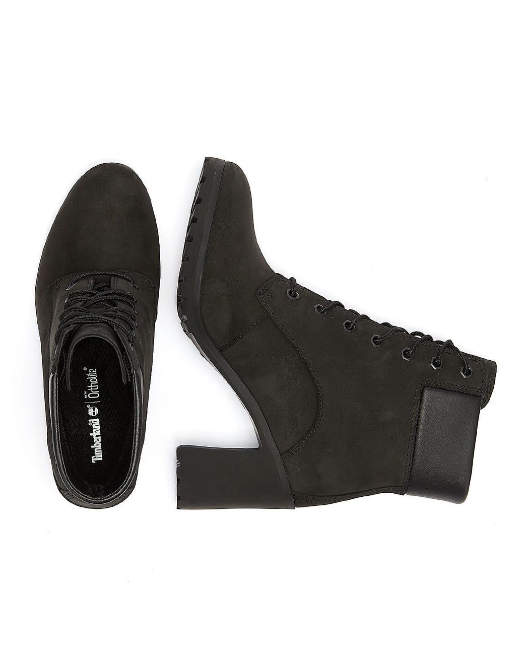 timberland womens black allington 6 inch boots