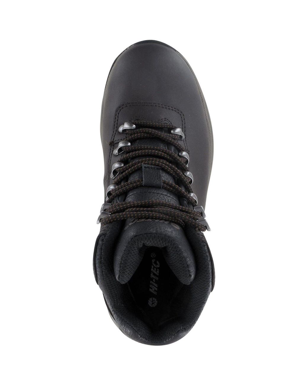 Hi-tec Black Eurotrek Lite Waterproof Faux Leather Dark Chocolate Hiking Boots