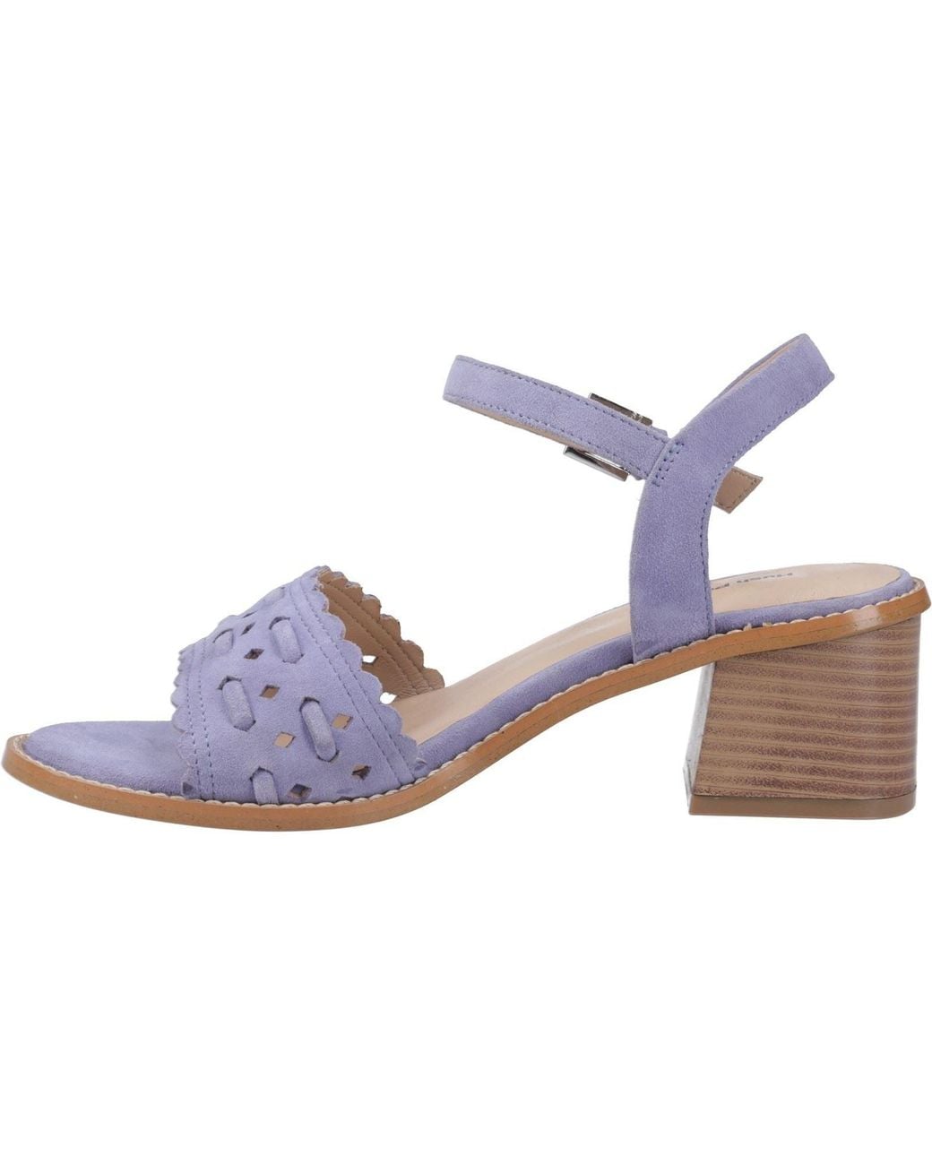 Hush Puppies Blue Lacie Suede Heels