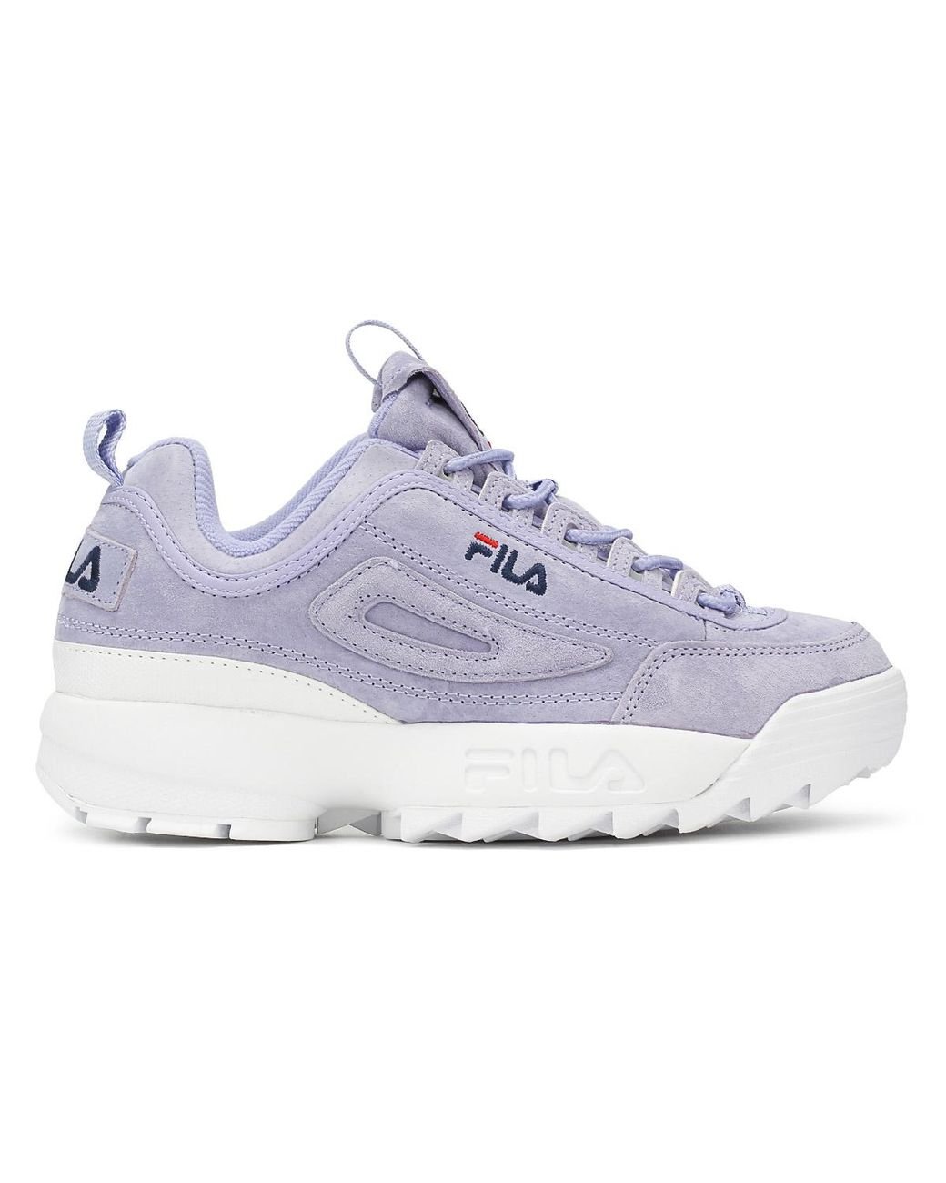 Fila Disruptor Ii Womens Sweet Lavender Premium Suede Trainers in Blue |  Lyst UK