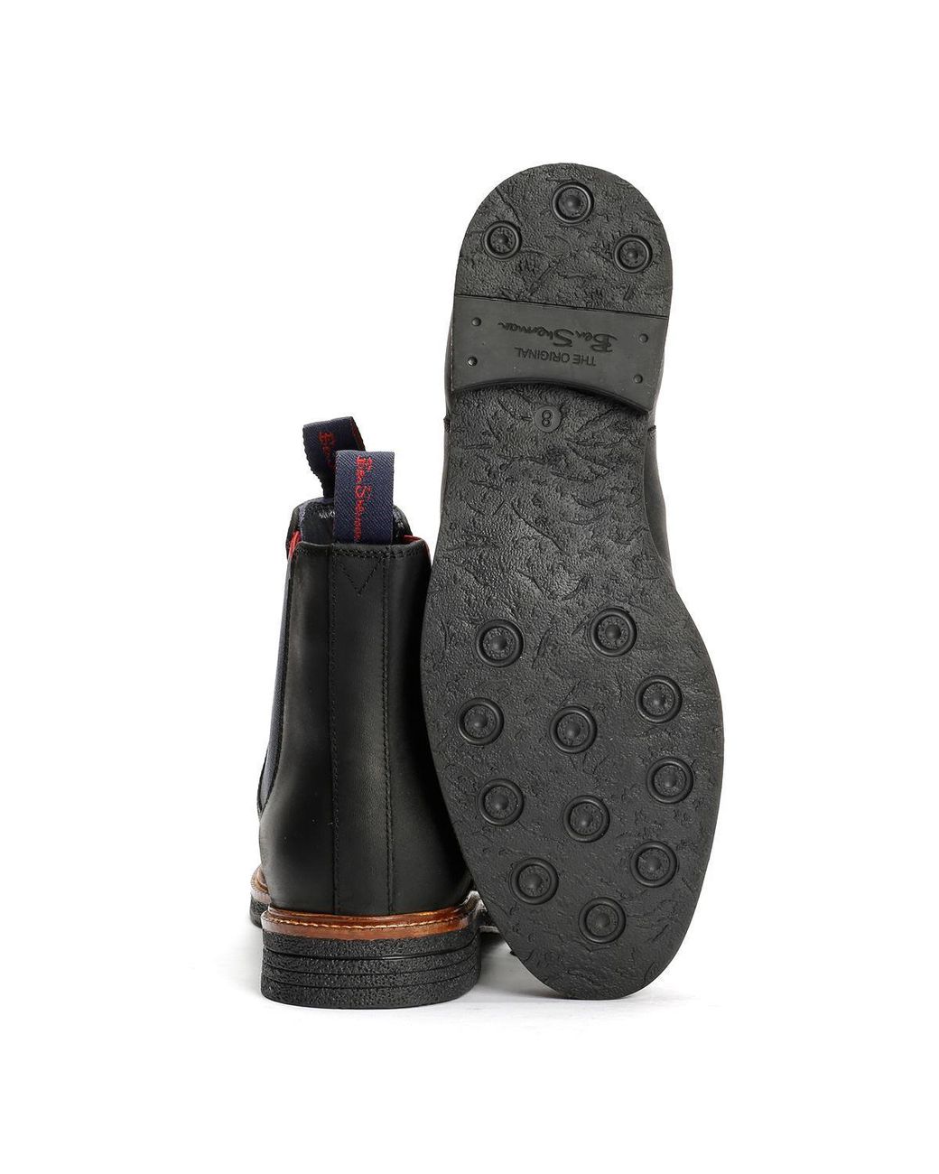 Ben Sherman Blue Walker Chelsea Leather Boots for men