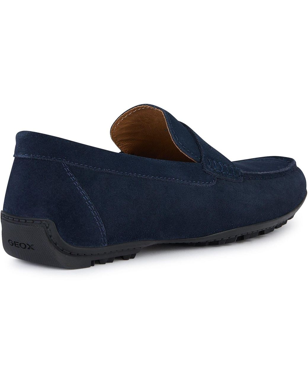 Geox Blue U Kosmopolis + Grip Leather Loafers for men