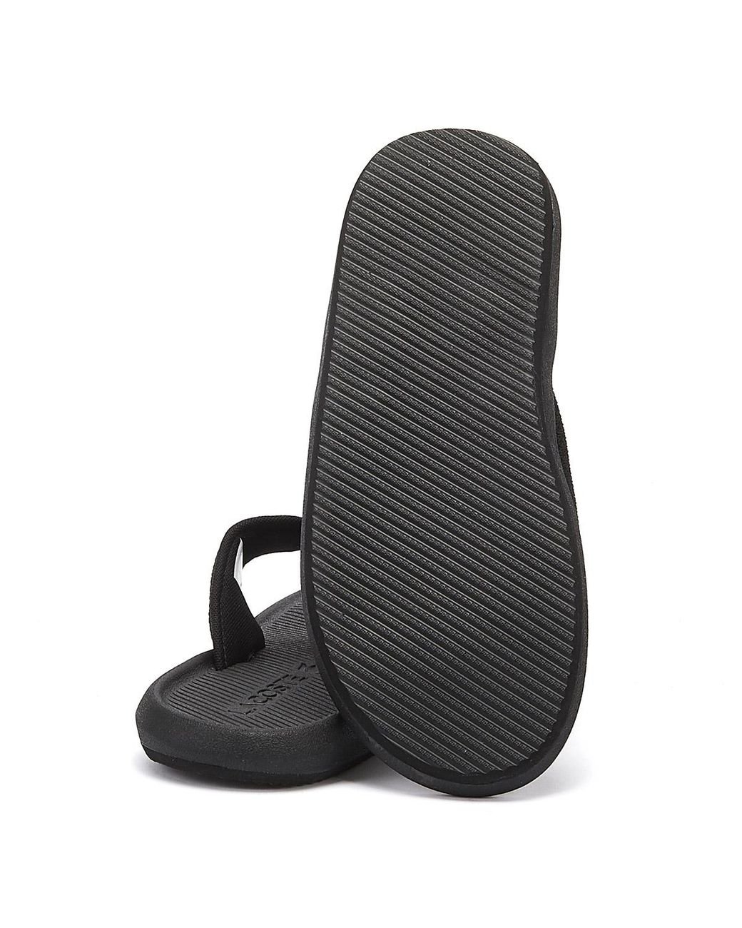 Lacoste Croco 219 2 Mens Black Flip Flops for Men Lyst UK