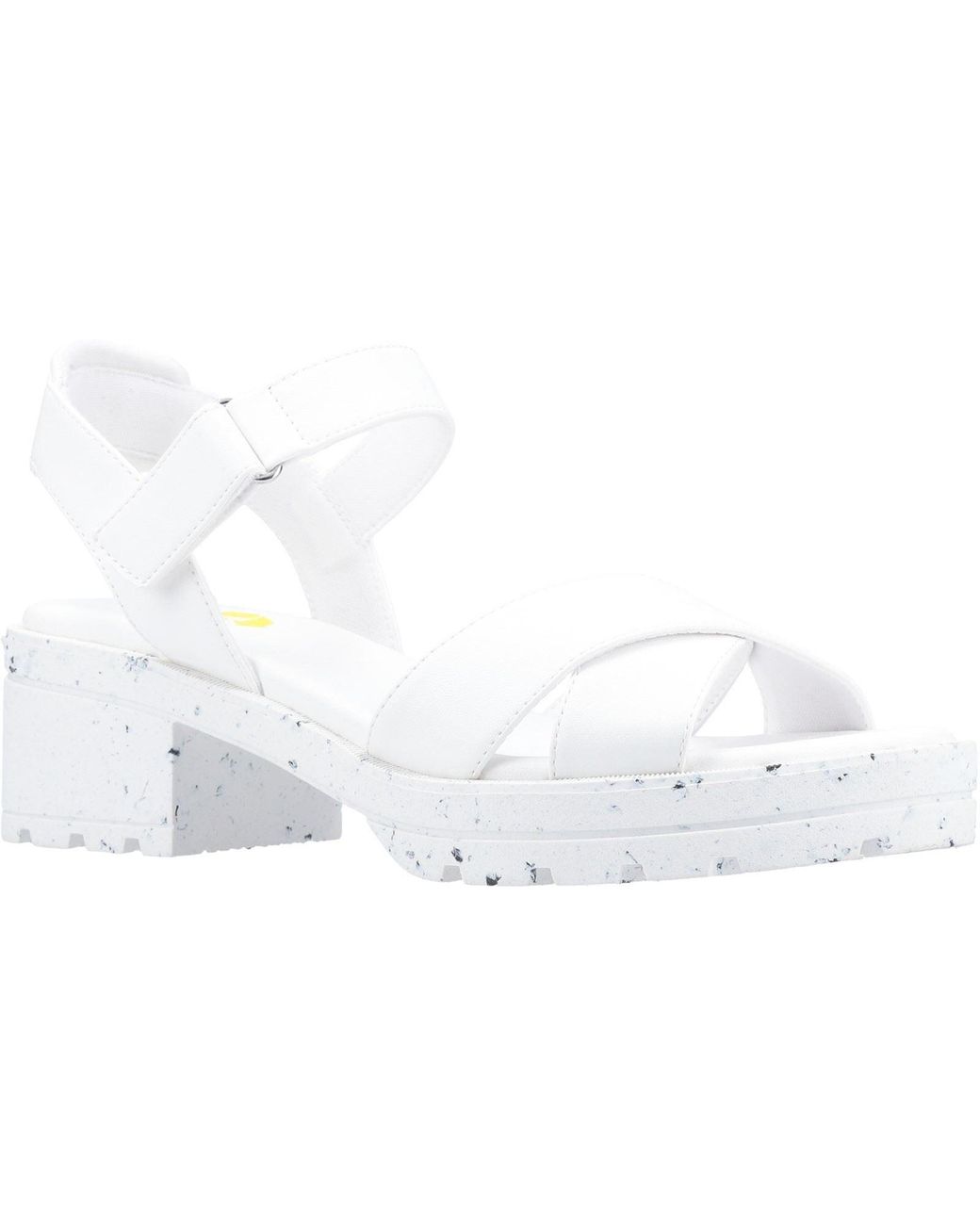 Rocket Dog White Luca Synthetic Heels
