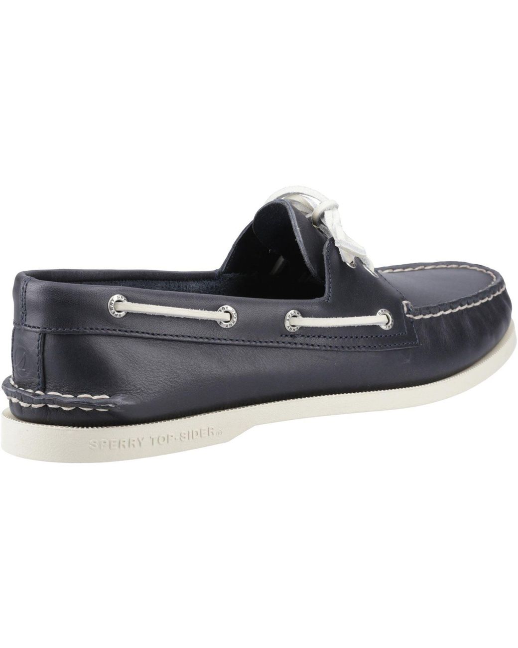 Sperry Top-Sider Blue Authentic 2 Eye Leather Boat Shoes for men