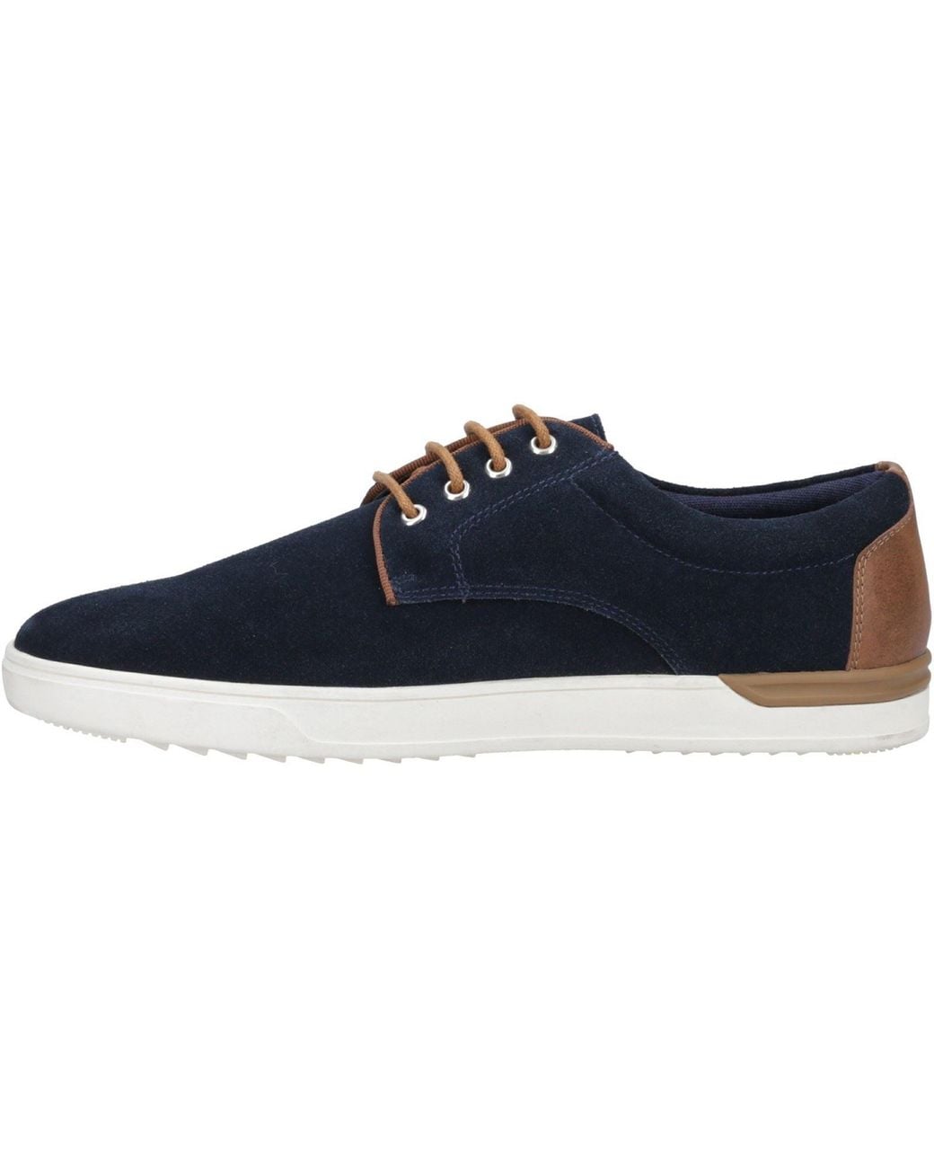 Hush Puppies Blue Joey Suede Lace-Up Shoes for men