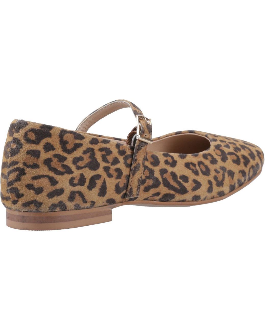 Hush Puppies Brown Pasha Suede Leopard Flats