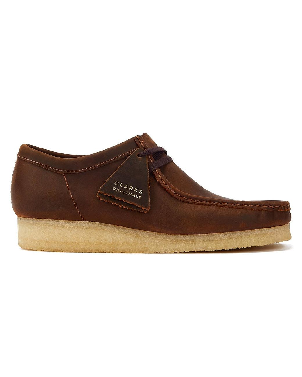 Clarks Brown Wallabee Leather Shoes for men