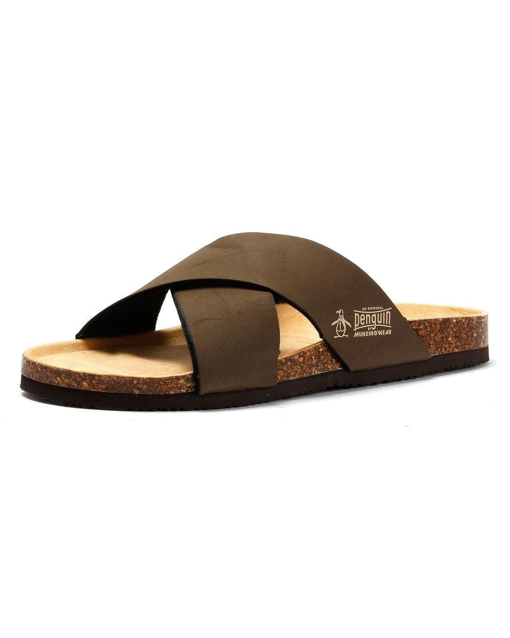 Original Penguin Brown Pack Sandals for men