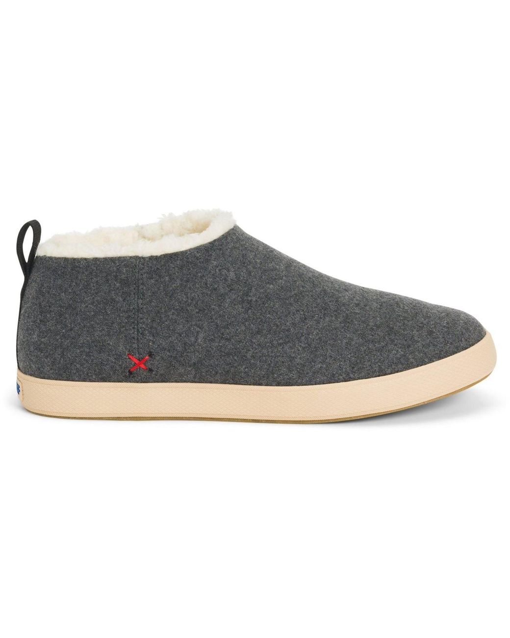 XtraTuf Gray Homer Wool Slippers