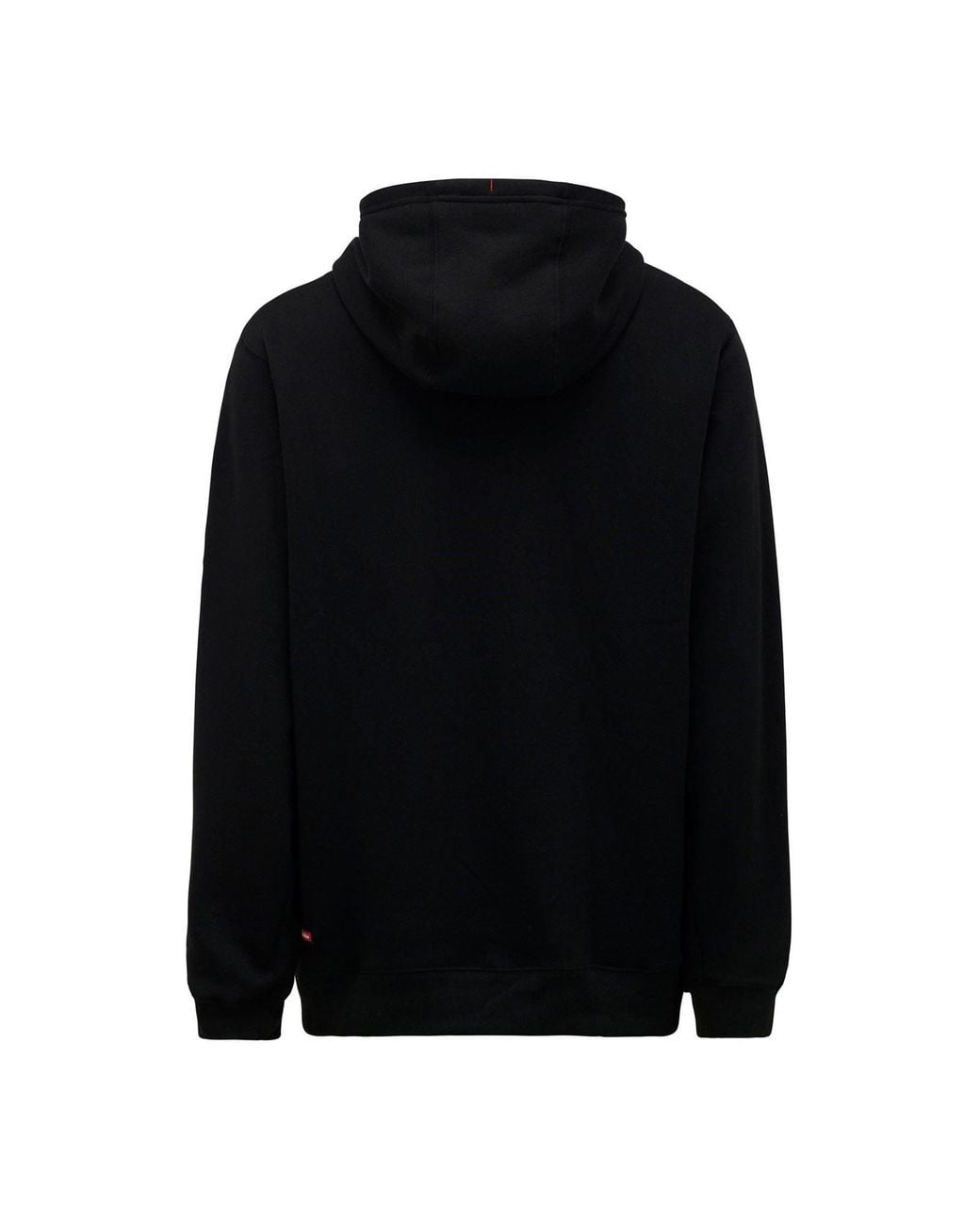 Hard Yakka Black Brushed Fleece Synthetic Hooded Sweatshirt for men