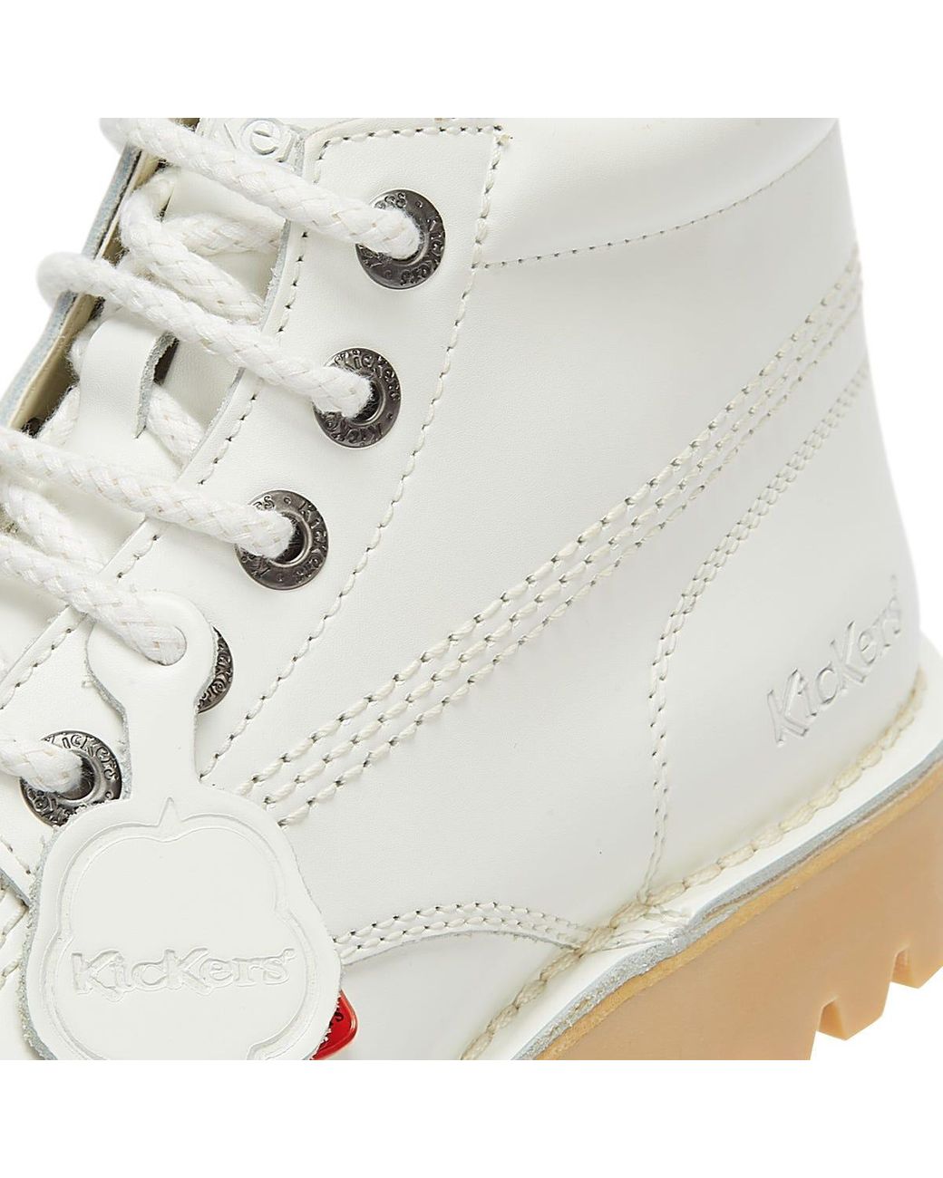 kickers white boots