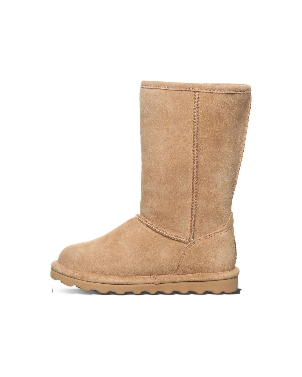 BEARPAW Natural Elle Tall Suede Girl's Coffee Winter Knee High Boots