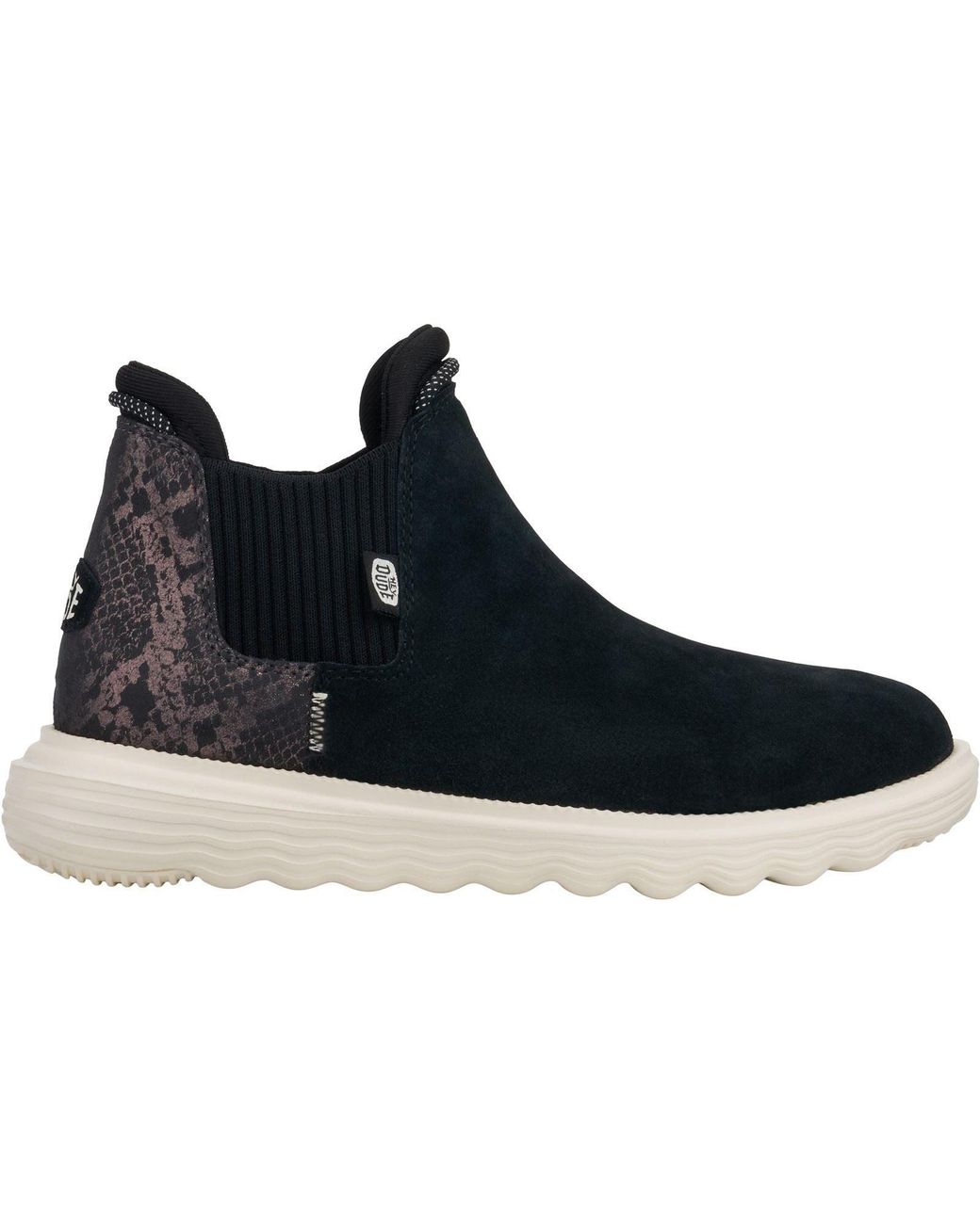 HeyDude Blue Branson Novelty Leather /Snake Boots