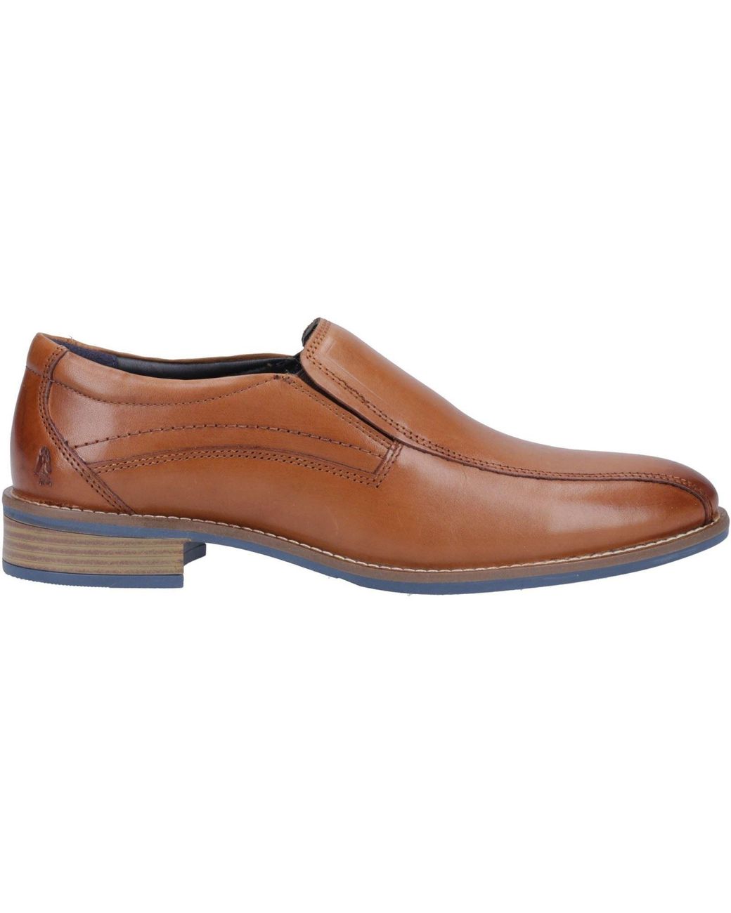 Hush Puppies Brown Donovan Leather Slip-On Shoes for men