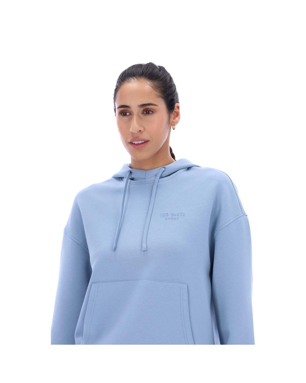 Ted Baker Blue Heidi Tbwhss2632 Polyester Hooded Sweatshirt