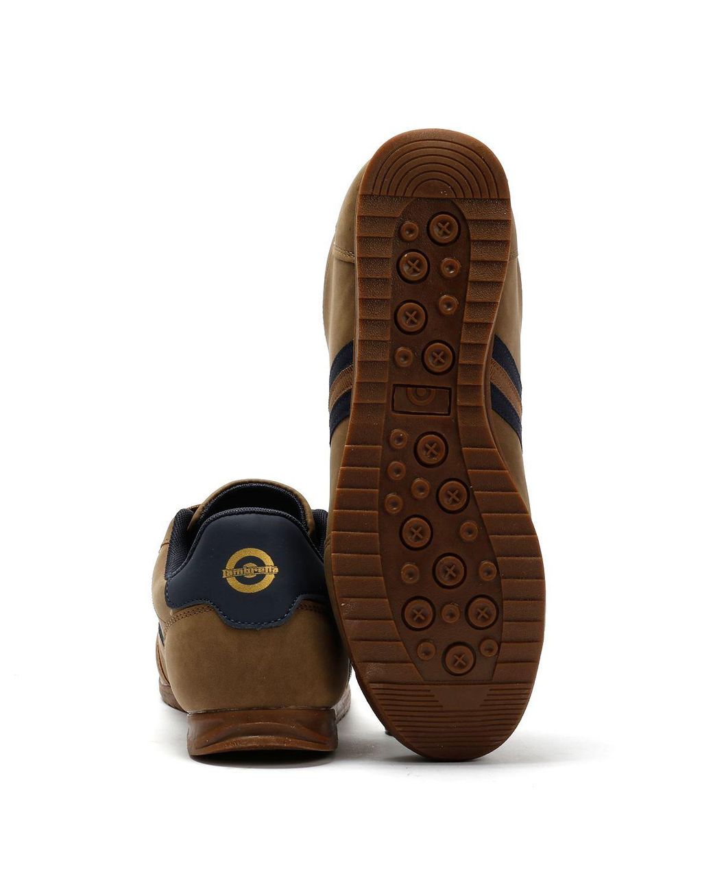 Lambretta Brown Tackle Taupe/ Trainers for men
