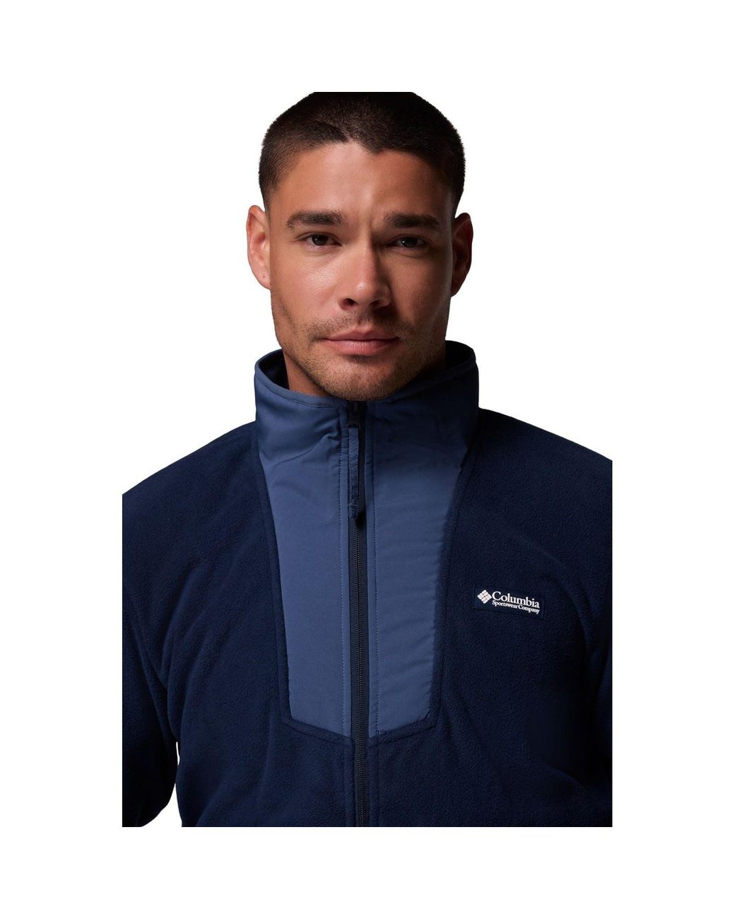 Columbia Blue Sequoia Grove Full Zip Fleece Jacket for men