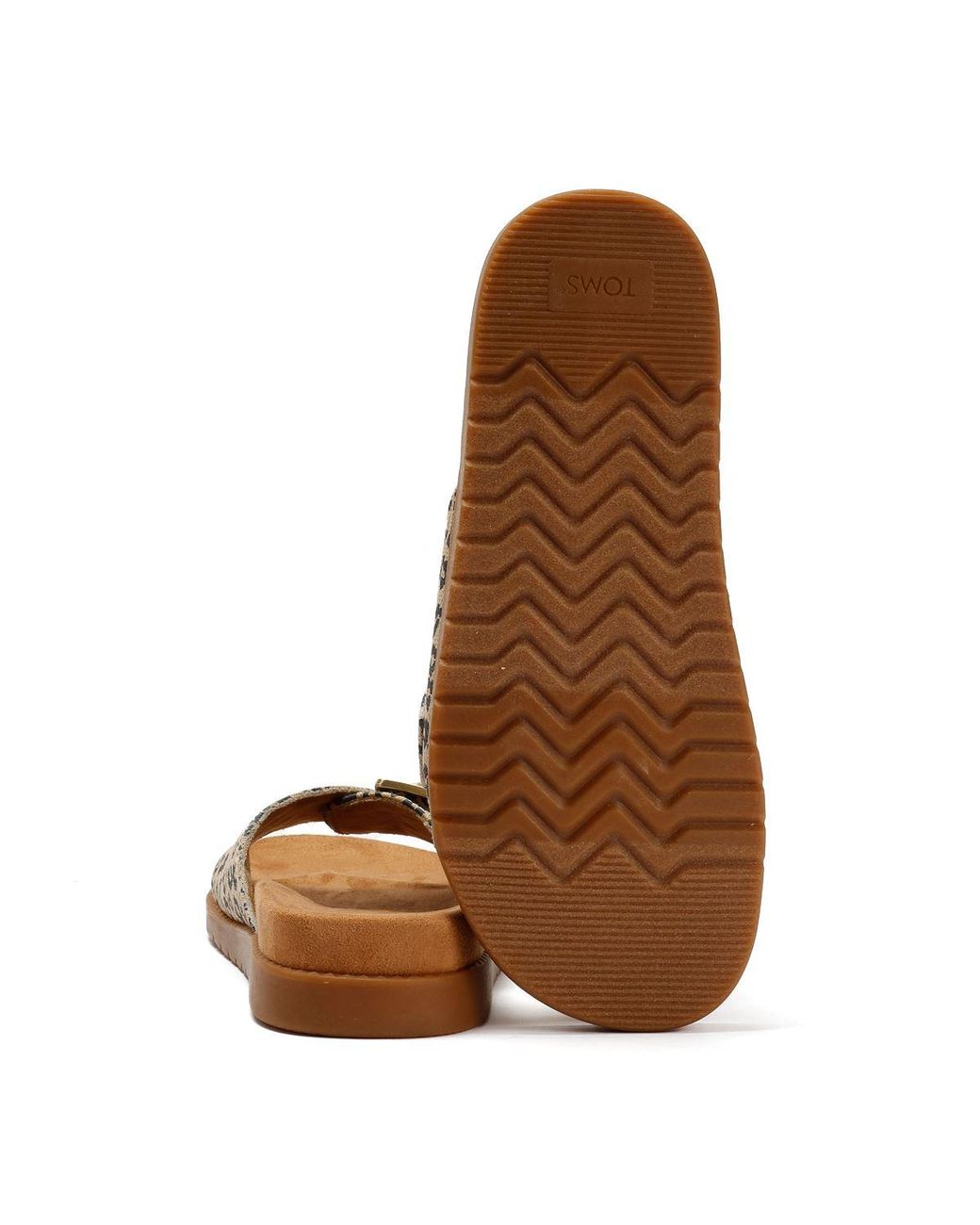 TOMS Brown Marin Slide Leopard Sandals