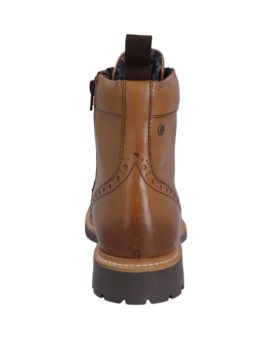 Hunter Brown Cawdor Brogue Ankle Boots for men
