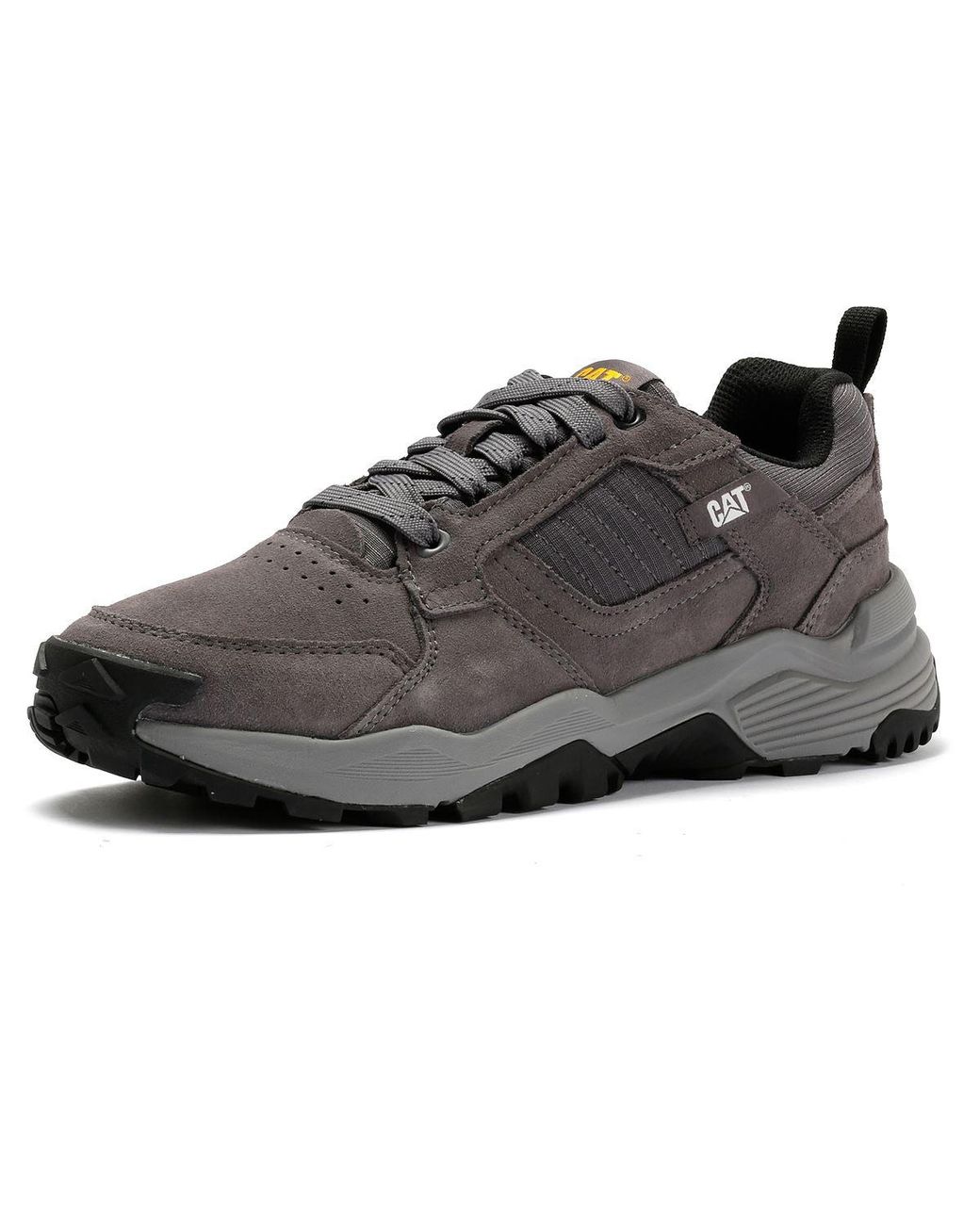 Caterpillar Black Grapple Suede Tornado Trainers for men