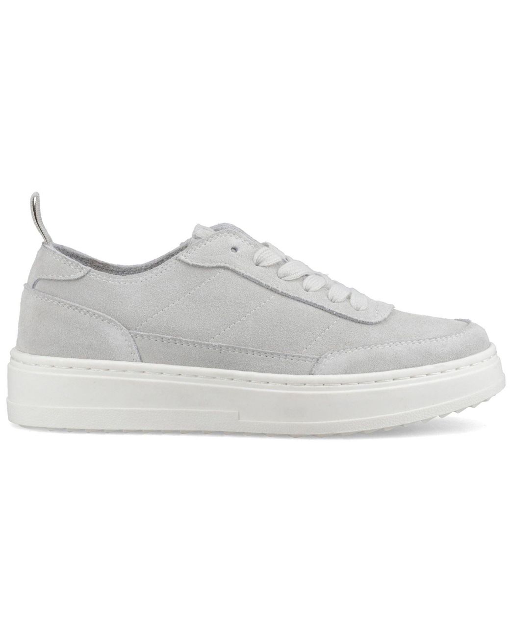 Hush Puppies Gray Nesta Leather Standard Trainers