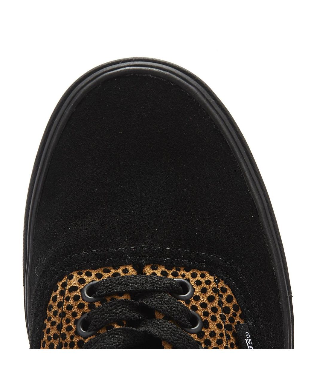 black vans with cheetah trim