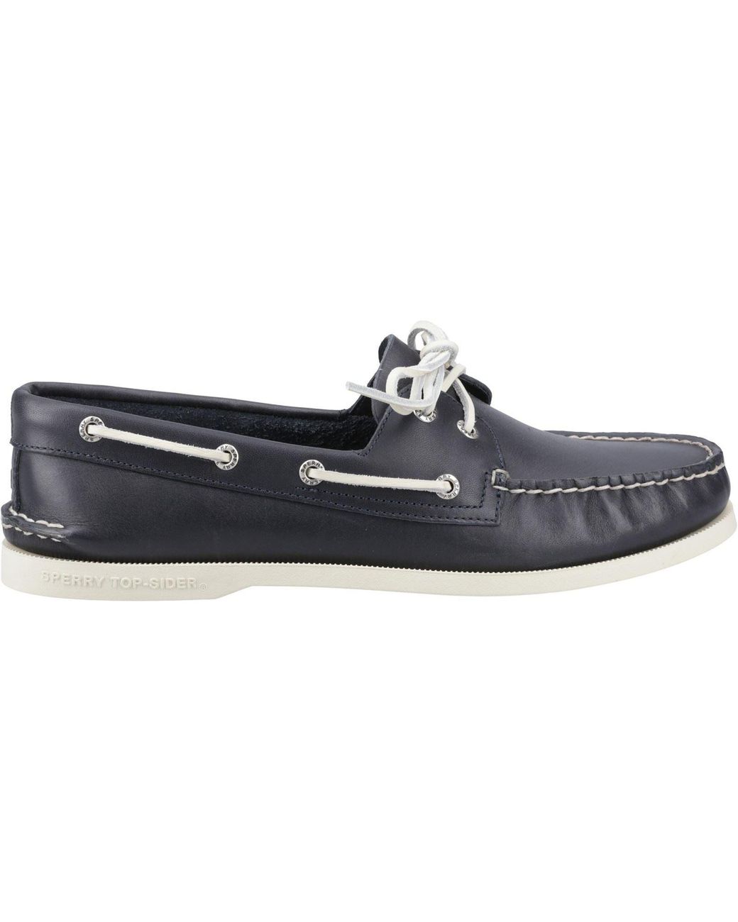 Sperry Top-Sider Blue Authentic 2 Eye Leather Boat Shoes for men