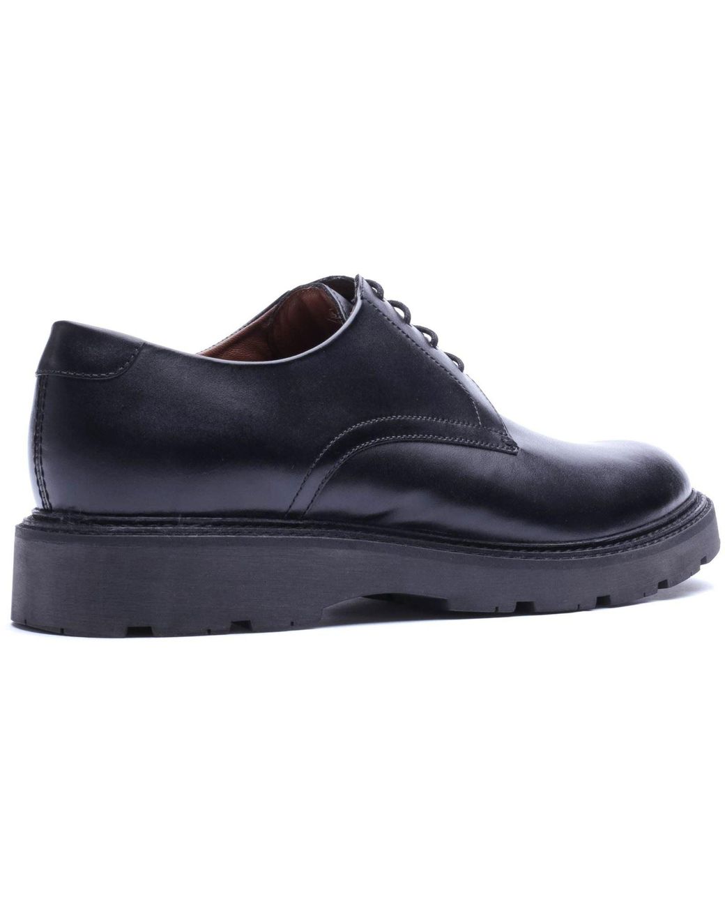 Base London Blue Vector Leather Lace-Up Shoes for men