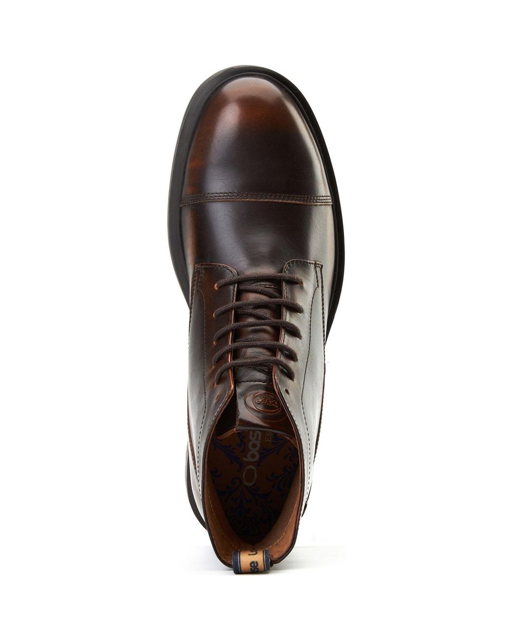 Base London Brown Boulton Leather Ankle Boots