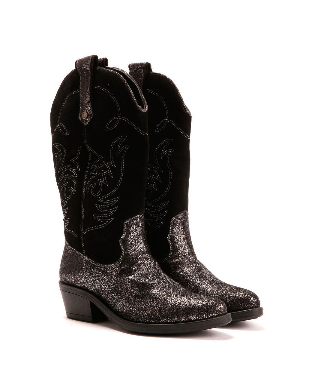 Osprey Black The Louisiana Leather /Gunmetal Boots
