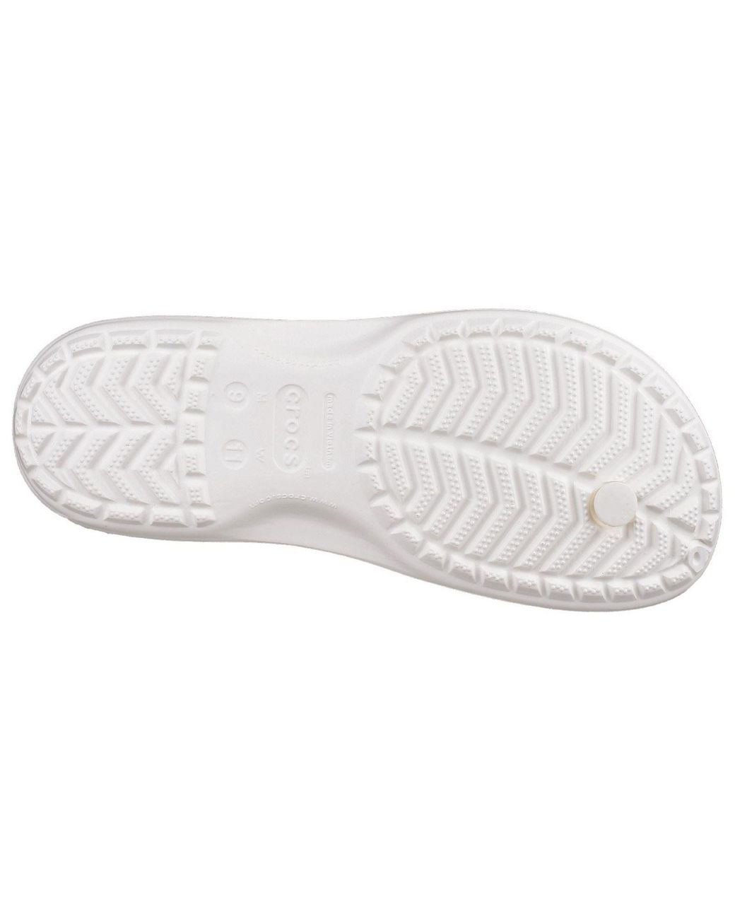 CROCSTM White Crocband Flip Croslite Rubber Sandals
