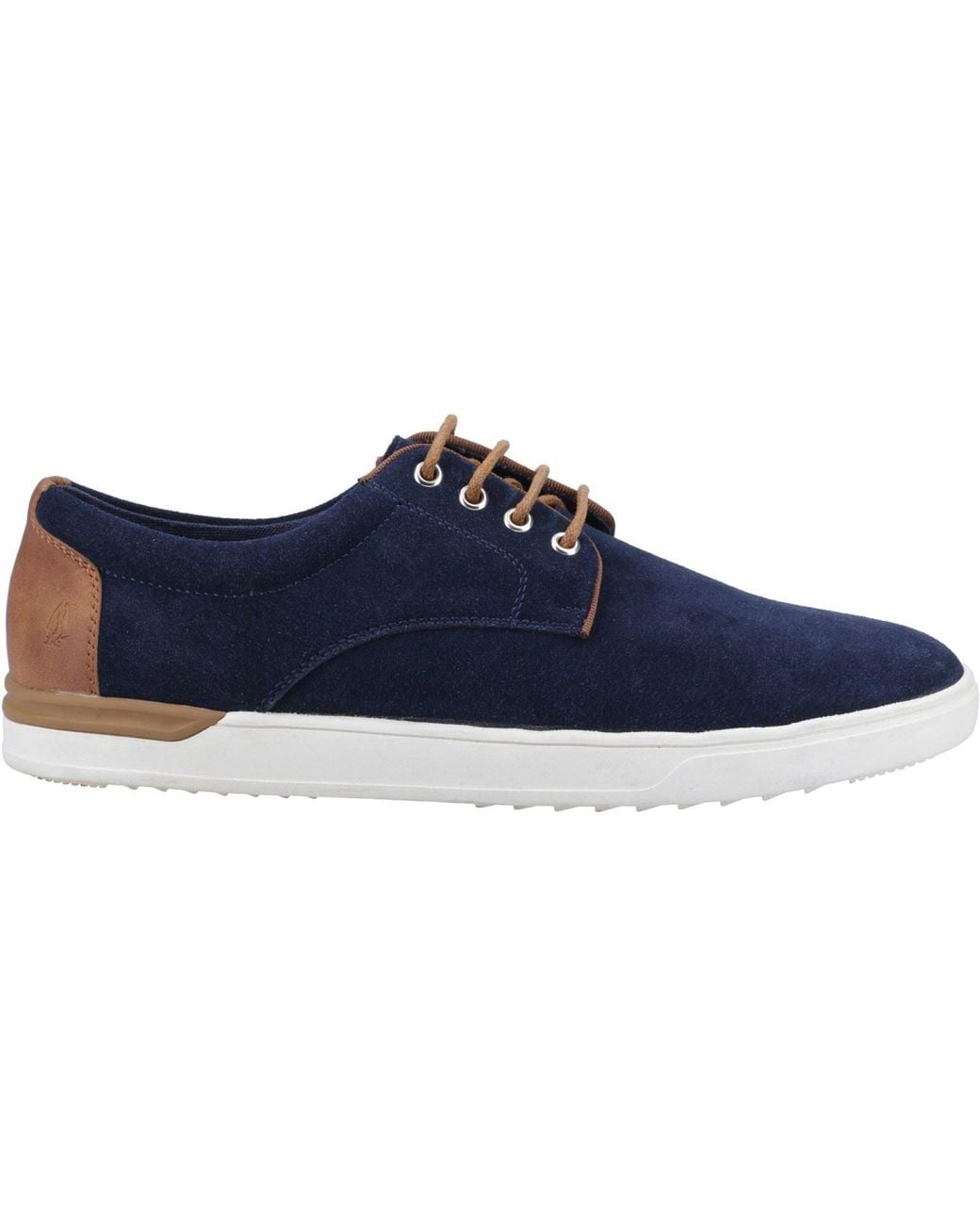Hush Puppies Blue Joey Suede Lace-Up Shoes for men